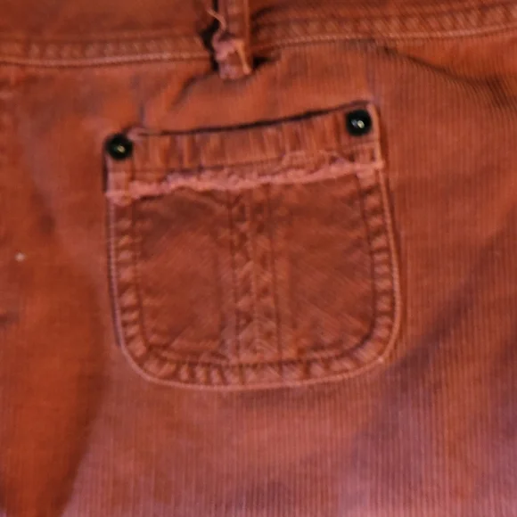 Rusty Brown Cordoroy Mini Skirt M - Picture 2 of 8